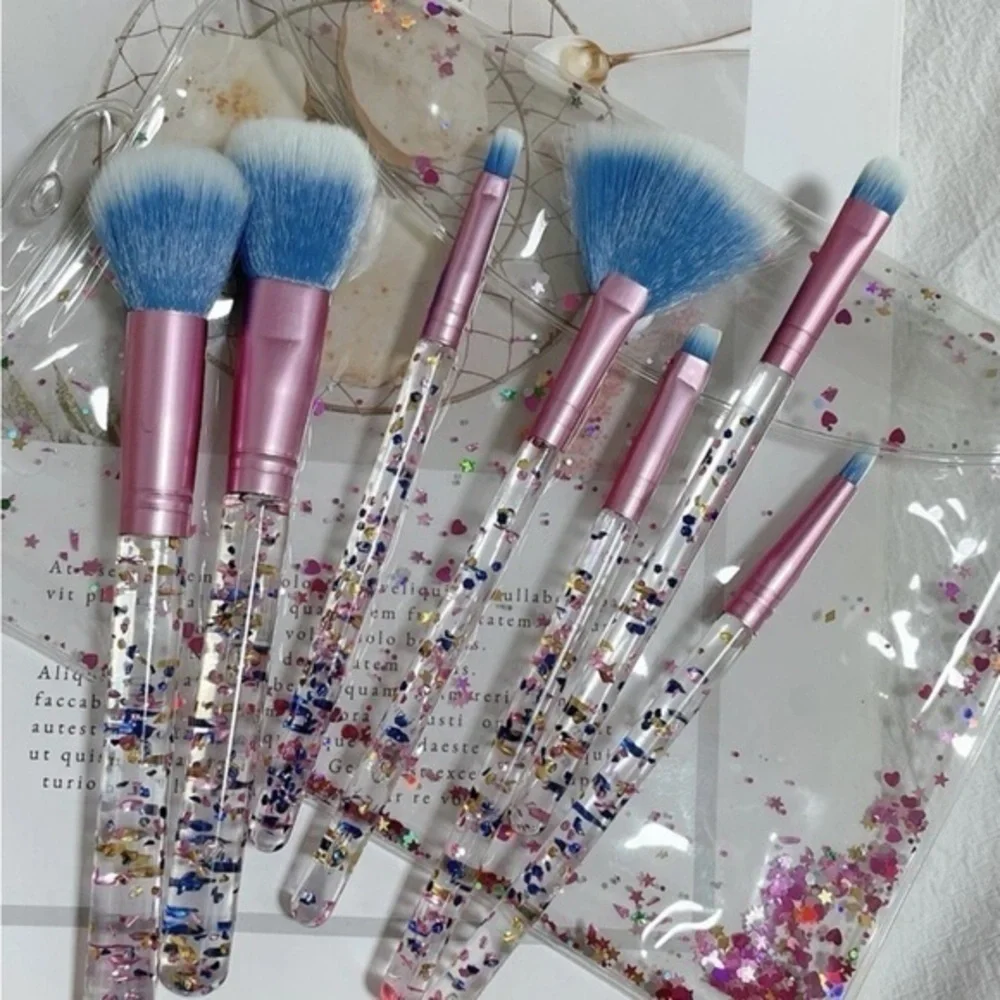New 7 piece makeup brush set